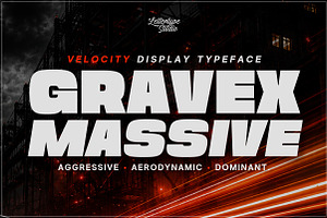 Gravex Massive Racing & Esports Font