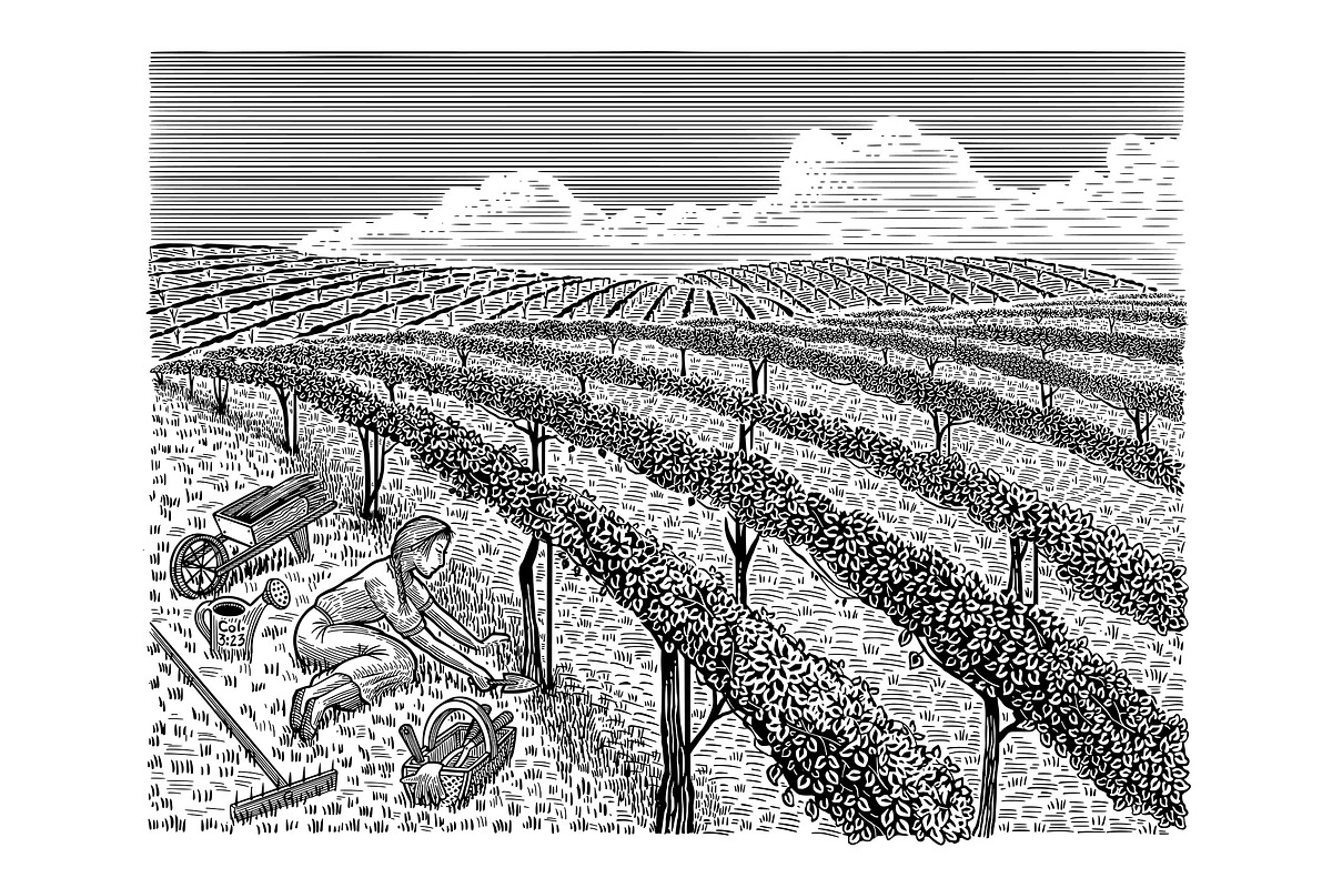 Colossians 3:23, a Work Illustration by blue67sign