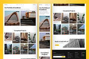 Construction Website Figma Template, an UI Kit Template by peterdraw (Thumbnail 4 of 7)
