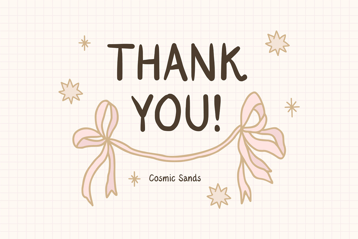 COSMIC SANDS - Handwritten Font!, a Handwritten Font by Artflorara (Photo 12 of 12)