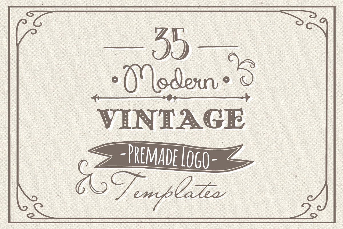35 Hand Drawn Logos Bundle - Vector, a Branding & Logo Template by The ...