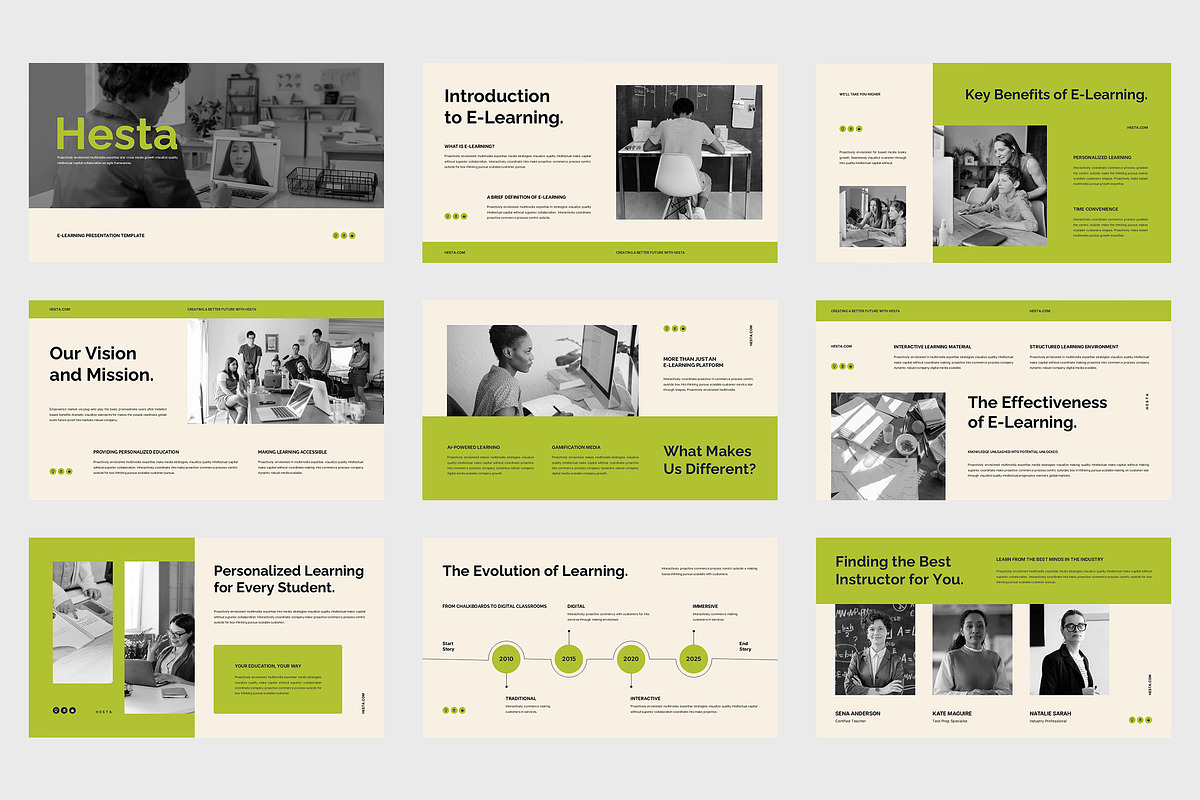 Hesta : School eClass Powerpoint, a Presentation Template by Punkl Camp (Photo 2 of 9)