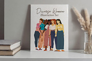 Diverse Women Illustration Pack, a Person Illustration by Motion-Box (Thumbnail 1 of 11)