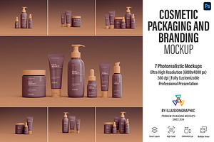 Cosmetic Packaging / Branding Mockup, a Packaging Mockup by Illusiongraphic