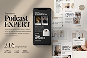 Instagram Podcast Expert CANVA, a Social Media Template by Analogi Studio (Thumbnail 1 of 16)