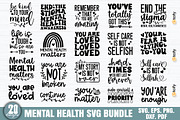 Mental Health Quotes SVG Bundle, a Texture Graphic by Etcify (Thumbnail 1 of 3)