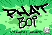 Phat Boi - street graffiti font, a Font by Comicraft Fonts (Thumbnail 1 of 3)