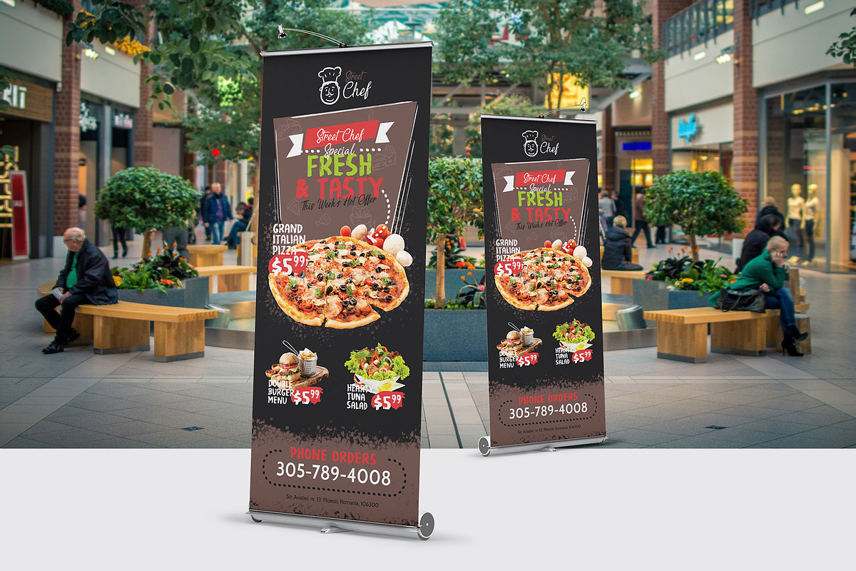 Fast Food Roll-Up Banner, a Flyer Template by floringheorghe (Photo 4 of 4)