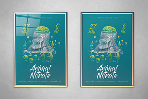 Watercolor Gorilla Park Flyer