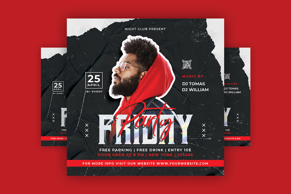 Trap party flyer takeover!, a Flyer Template by CocoDesign (Photo 1 of 2)