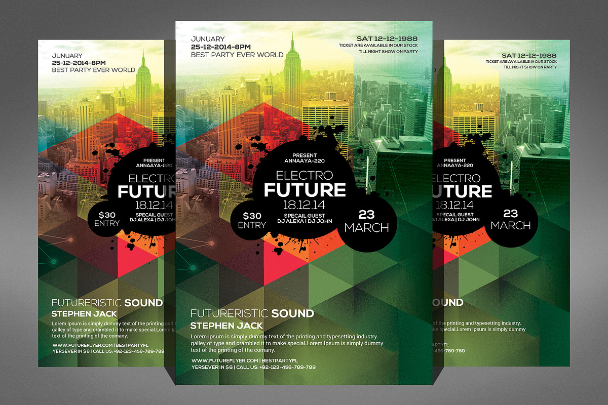 100 Party Flyer Bundle, a Flyer Template by Graphic Templates (Photo 11 of 101)