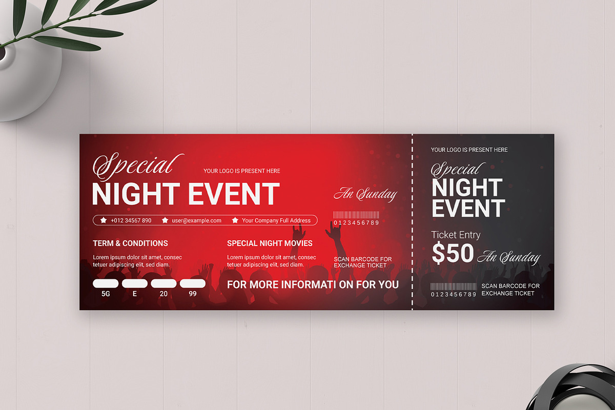 Special Night Event, a Card Template by MightyDesign (Photo 3 of 6)