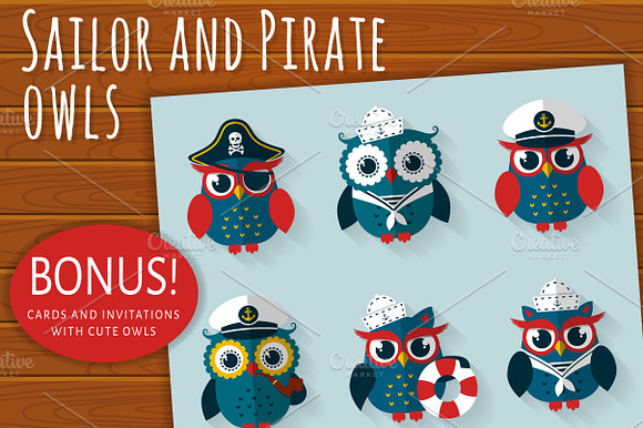 Sailor And Pirate Owls