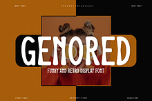 Genored - Groovy & Funky Font