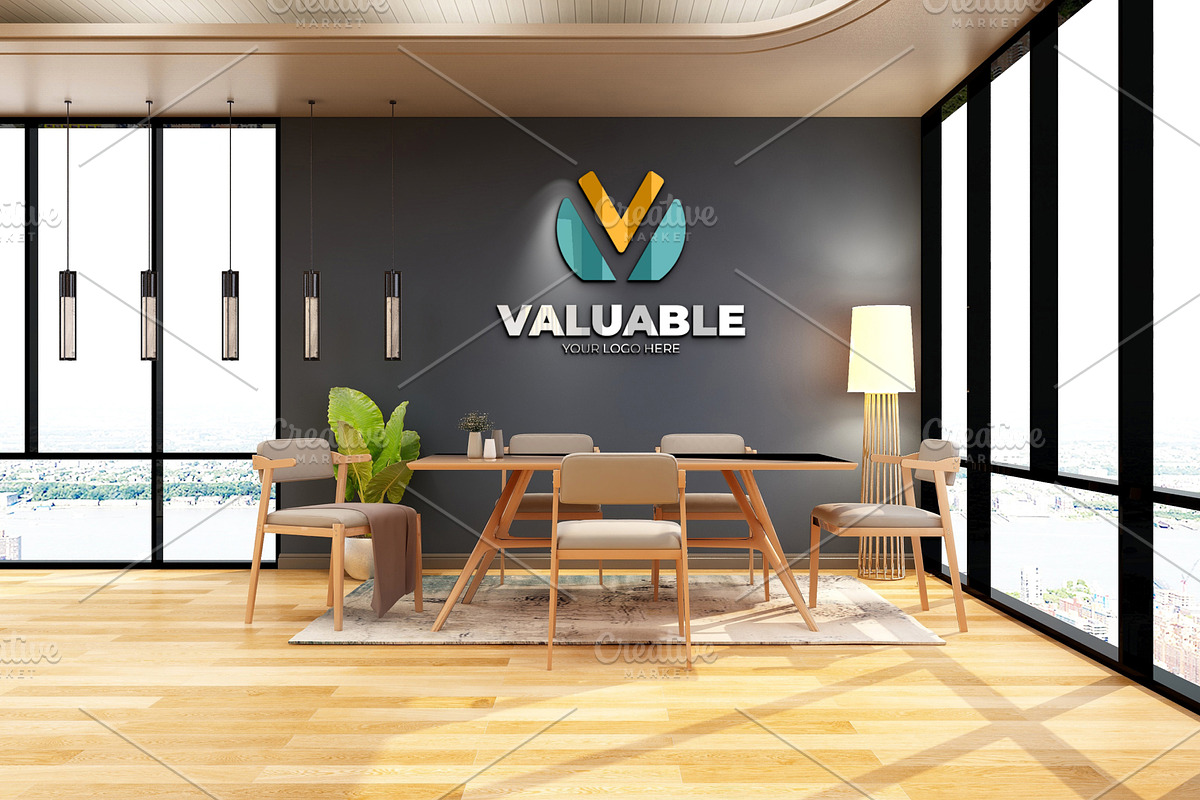PSD Minimalist Office Logo Mockup, a Product Mockup by Ayy (Photo 12 of 23)