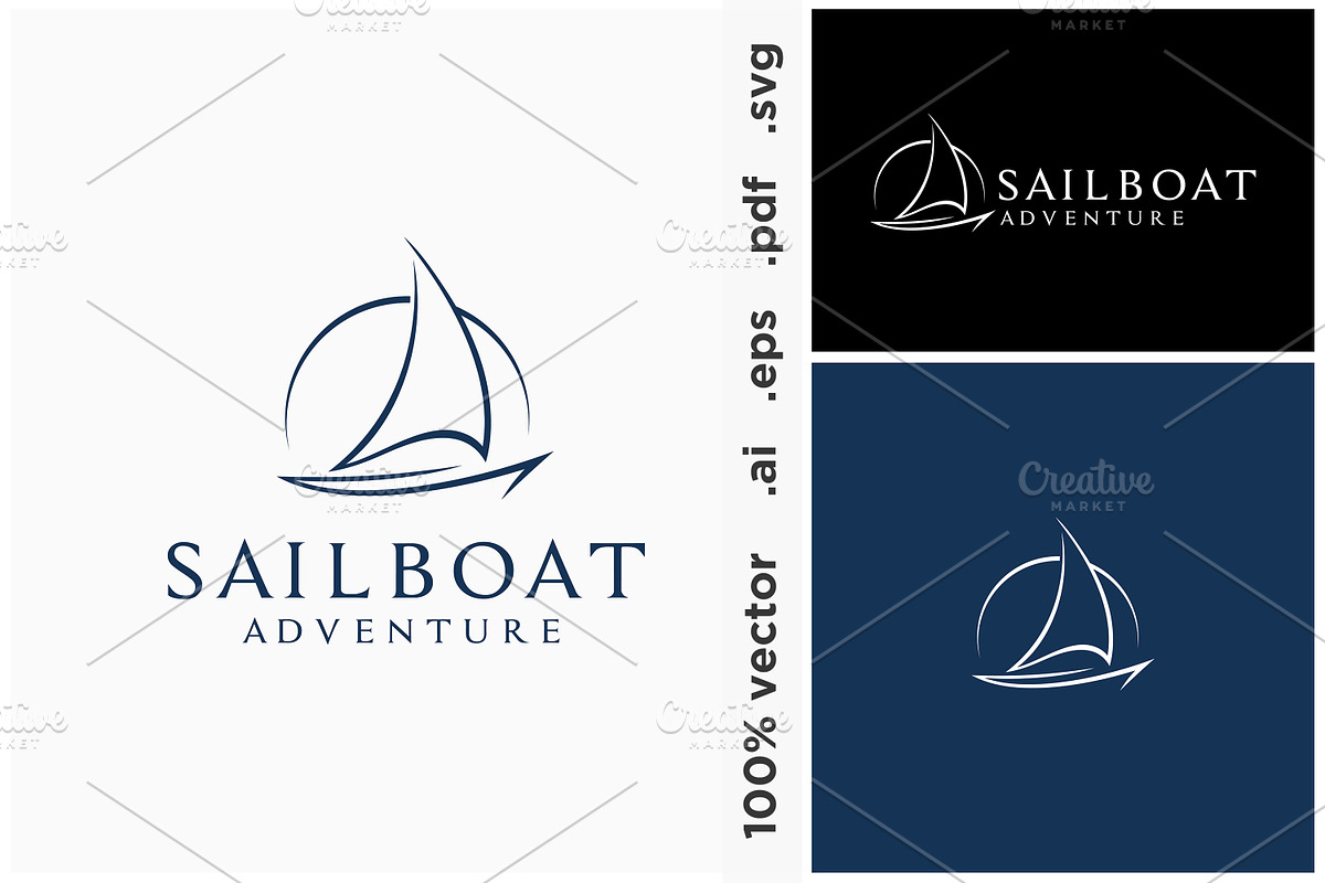 Ship Sail Boat Transport Travel Logo, a Branding & Logo Template by Enola99d (Photo 2 of 4)