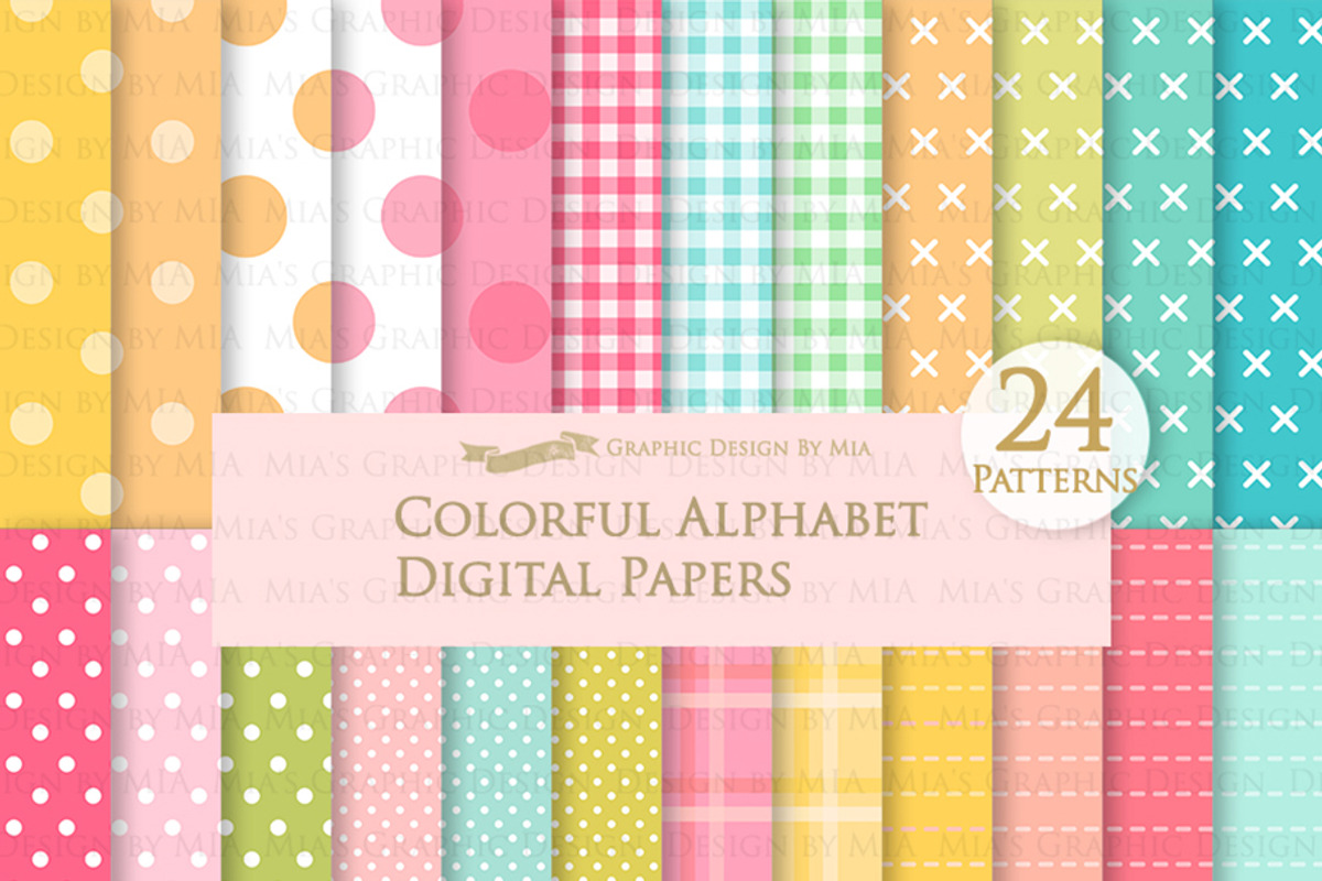 Colorful Alphabet & Numbers, an Illustration by Mia's Graphic Design (Photo 5 of 8)