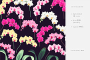 Orchid Patterns, a Pattern Graphic by GreyLilac (Thumbnail 4 of 9)