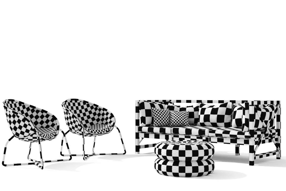 Balcony C - Wicker Outdoor, a Furniture 3D Model by 3DCargo (Photo 7 of 7)