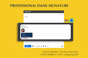 EDITABLE Email Signature Template, a Branding & Logo Template by Career Canvas (Thumbnail 2 of 4)