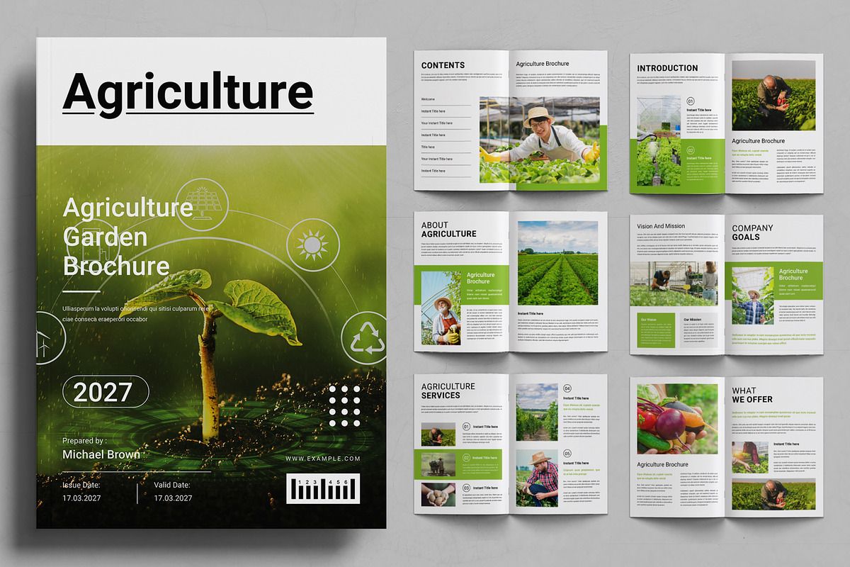 Agriculture Brochure Layout, a Brochure Template by ContestDesign (Photo 1 of 3)