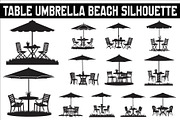 Table Umbrella Beach Silhouette, an Illustration by Amazin_art (Thumbnail 1 of 13)