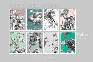 Moda, Pattern Designs & Motifs Set!