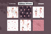 Cute Ballerina Clipart, Patterns, a Person Illustration by Ejevyaka (Thumbnail 5 of 11)