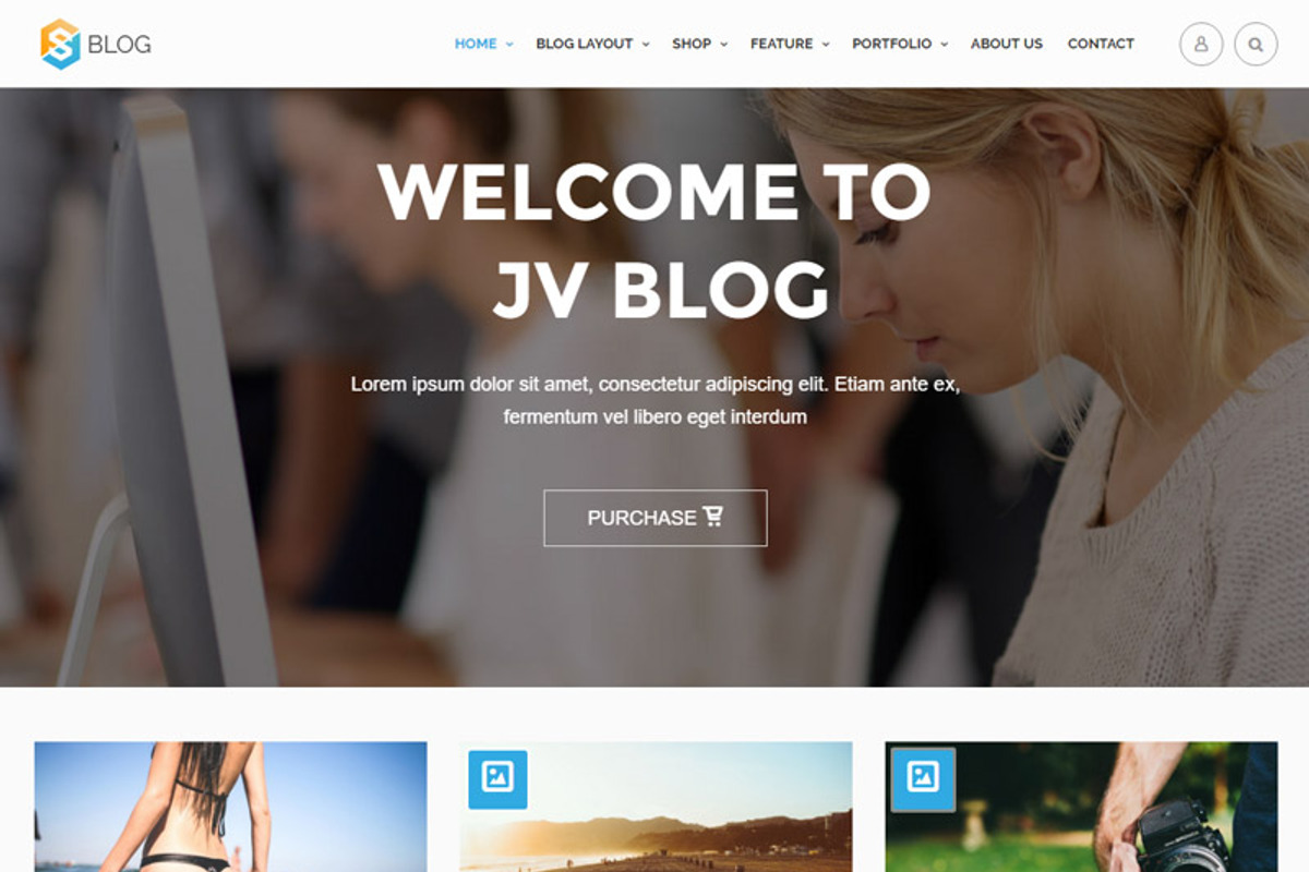 JV Blog Responsive Wordpress Theme, a WordPress Template by osstemplate (Photo 3 of 7)
