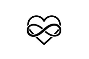 50 Infinity Heart Symbol Vector Bund, an Illustration by abu67222 (Thumbnail 3 of 51)