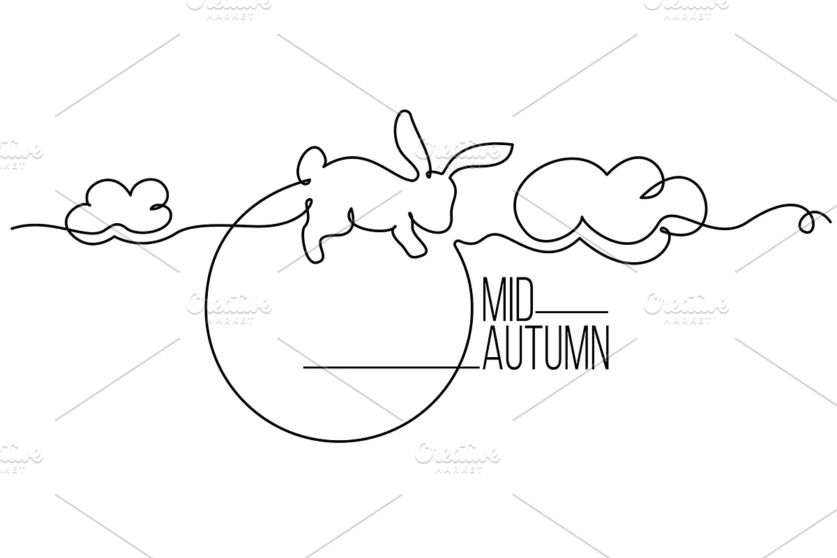 Chinese Mid Autumn Festival., a Seasonal Illustration by Valenty (Photo 1 of 3)