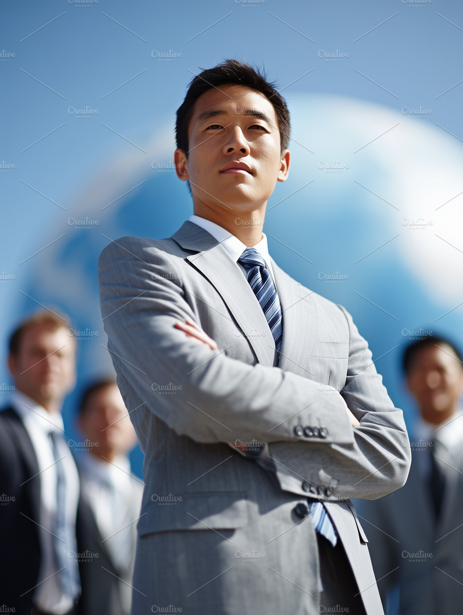 Confident young Asian businessman, a Business Photo by MistyDay