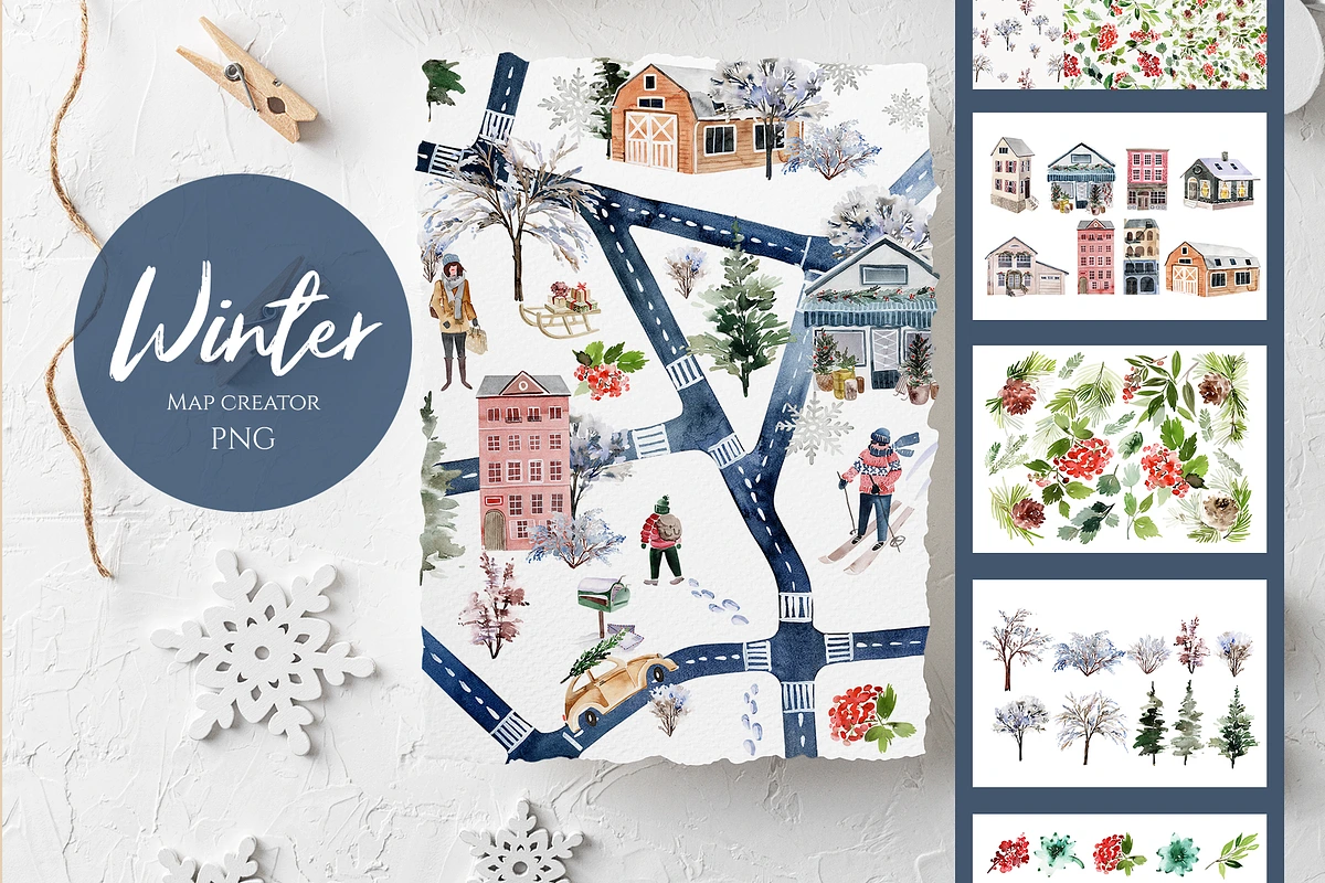 Nordic Noel | 8 in one, a Decorative Illustration by Karma (Photo 7 of 9)