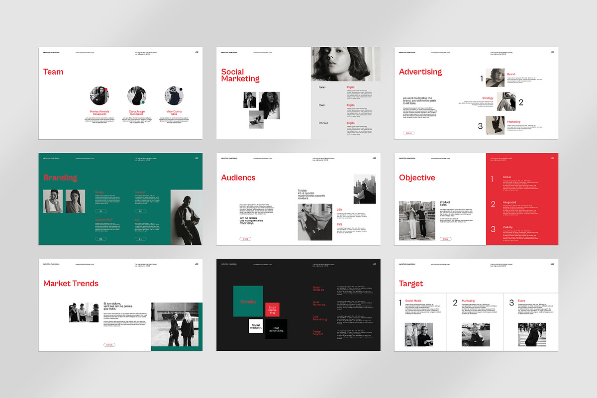Marketing Plan Template | CANVA, a Presentation Template by evgenystudio (Photo 9 of 10)