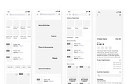 Buey E-commerce app Wireframe Kit, a Wireframe Template by Capi Product (Thumbnail 8 of 10)