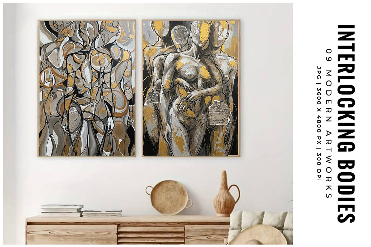 Interlocking Bodies, a Decorative Illustration by Digital Art Creations (Photo 6 of 6)