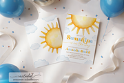 Little Sunshine Invitation Set, a Templates & Theme by VeliusCreativeStudio (Thumbnail 2 of 6)