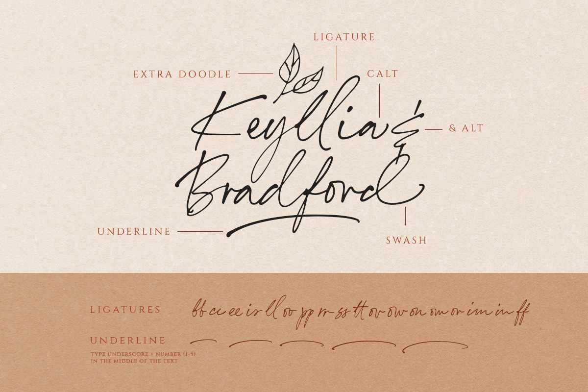 Annette Bradford - Ballpoint Script preview 8