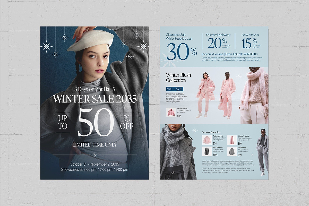 Winter Sale Poster Template, a Flyer Template by BrandPacks (Photo 4 of 5)