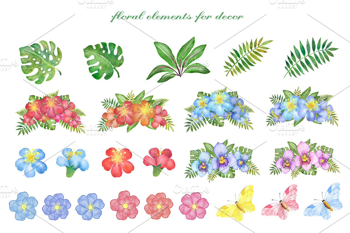 Watercolor safari animals clipart, an Animal Illustration by SavinV (Photo 4 of 8)