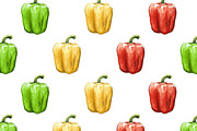Sweet pepper watercolor set, a Food Illustration by wedraw (Thumbnail 3 of 4)