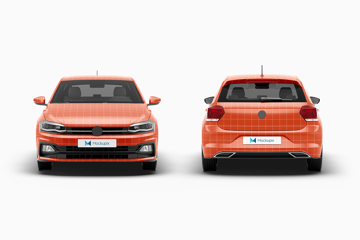 Compact Car Mockup 1, an Advertising Mockup by Mockupix (Photo 9 of 12)