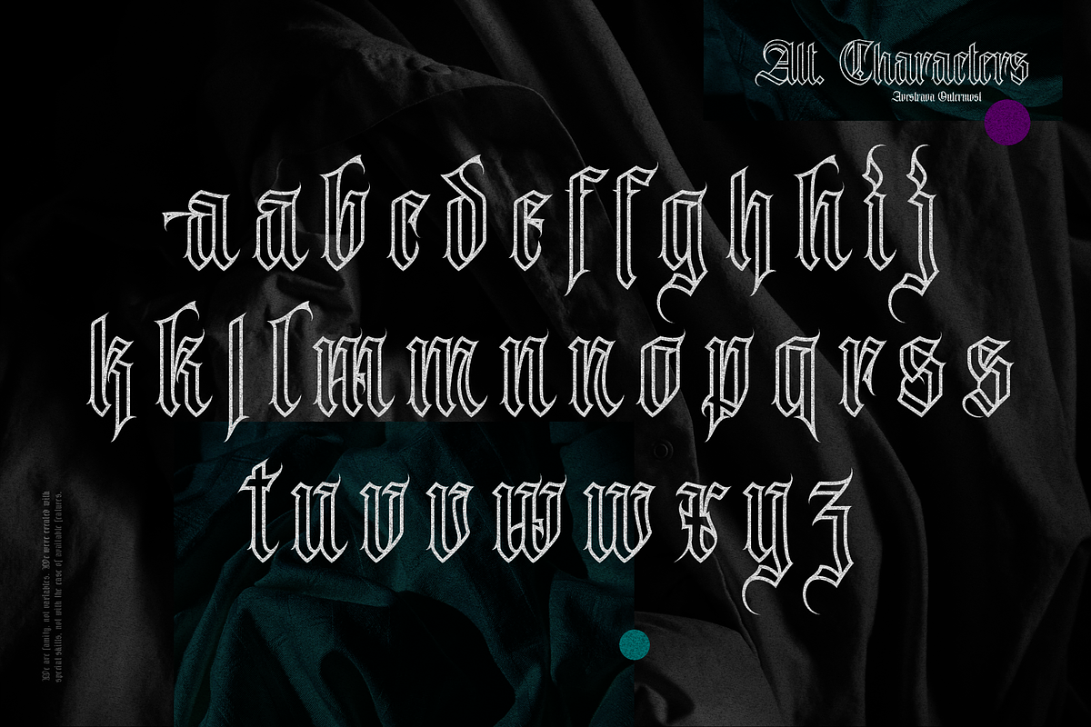 Avestrava Outermost, a Blackletter Font by ilhamtaro (Photo 9 of 11)