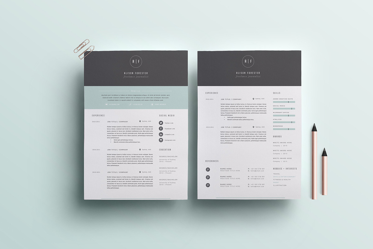 Resume Template 3 Page | CV Template, a Resume Template by The Template Depot (Photo 1 of 5)