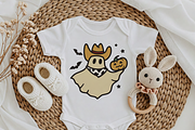Cowboy Ghost SVG Western Ghost PNG, an Object Graphic by TanchaArt (Thumbnail 4 of 10)