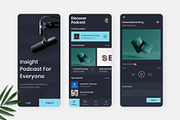 Eshitish - Podcast App Design, an UI Kit Template by Panen Creative (Thumbnail 2 of 3)