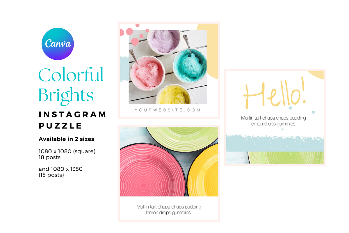 Colorful Brights Instagram Puzzle, a Social Media Template by The Blog Creative (Photo 18 of 18)