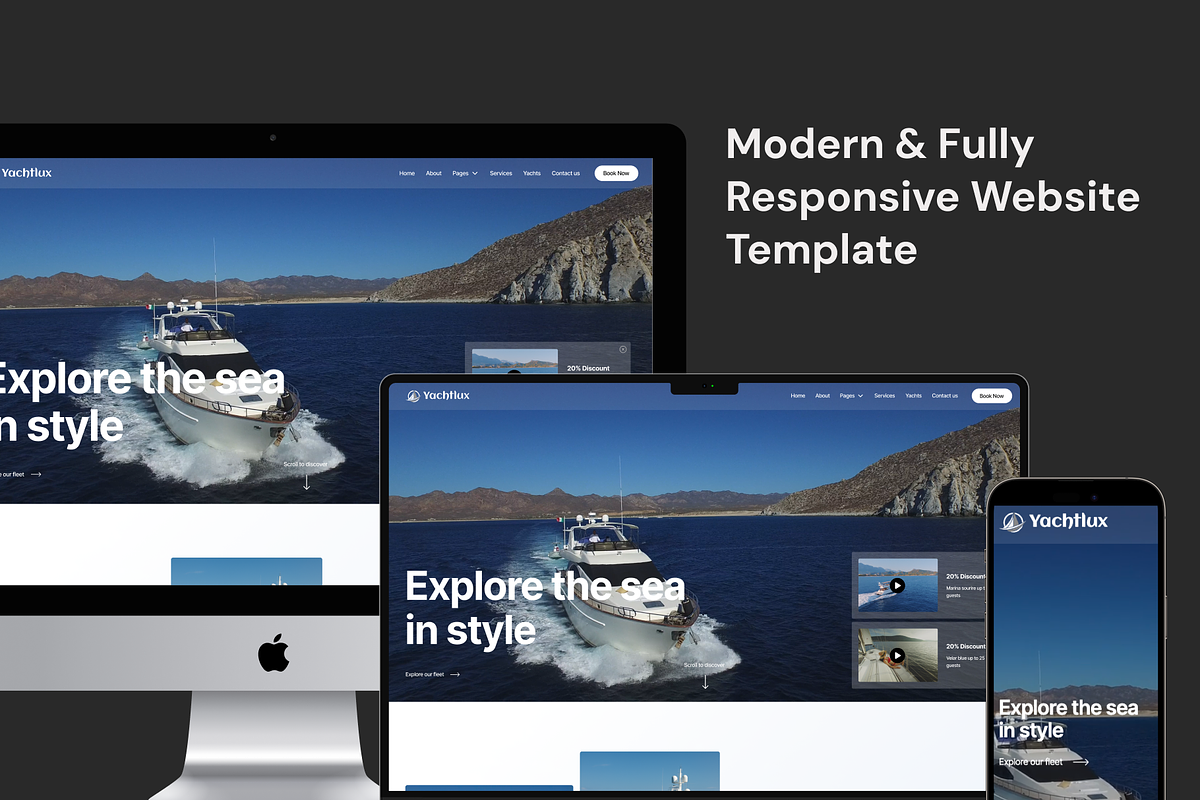 Yachtlux - Yacht Rent HTML Template preview 4