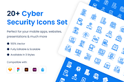 Cybersecurity Icons Set, an Outline Icon by Brickclay (Thumbnail 1 of 7)