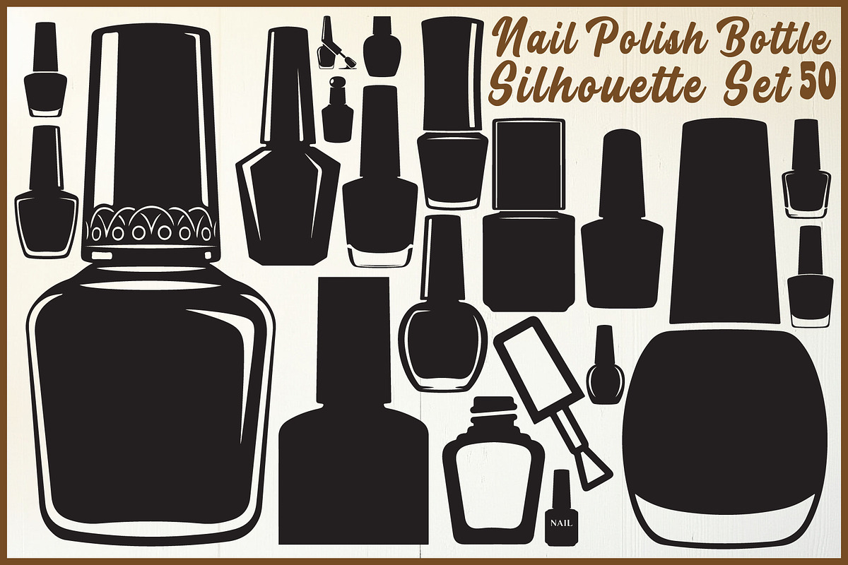 Nail Polish Bottle Silhouette, an Object Graphic by yasushie (Photo 1 of 4)